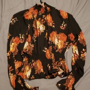 Floral long sleeve shirt